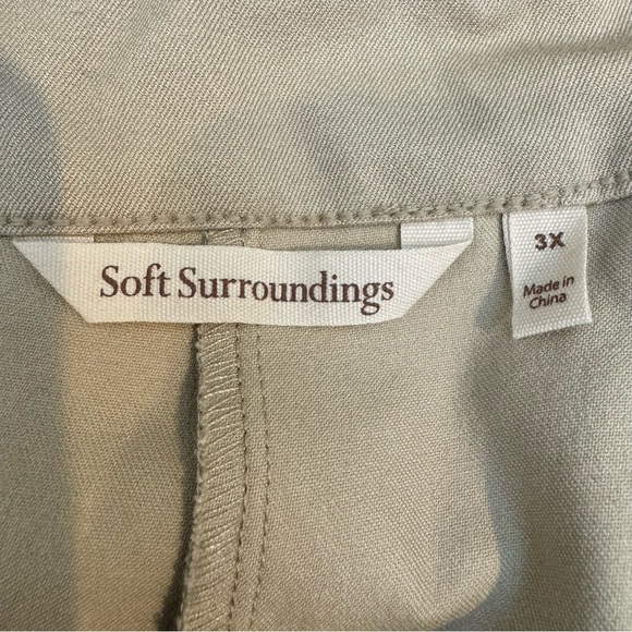 Soft Surroundings Shorts Superla Stretch Shorts Khaki Gail Short - Picture 9 of 12